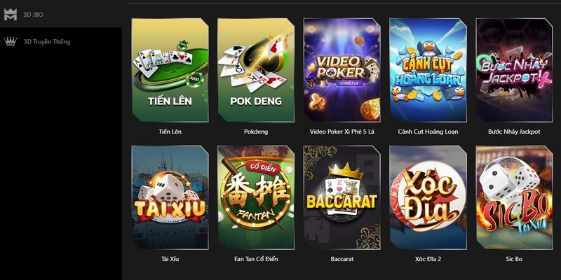 Tham gia cược game 3D Casino độc đáo trên Jbo